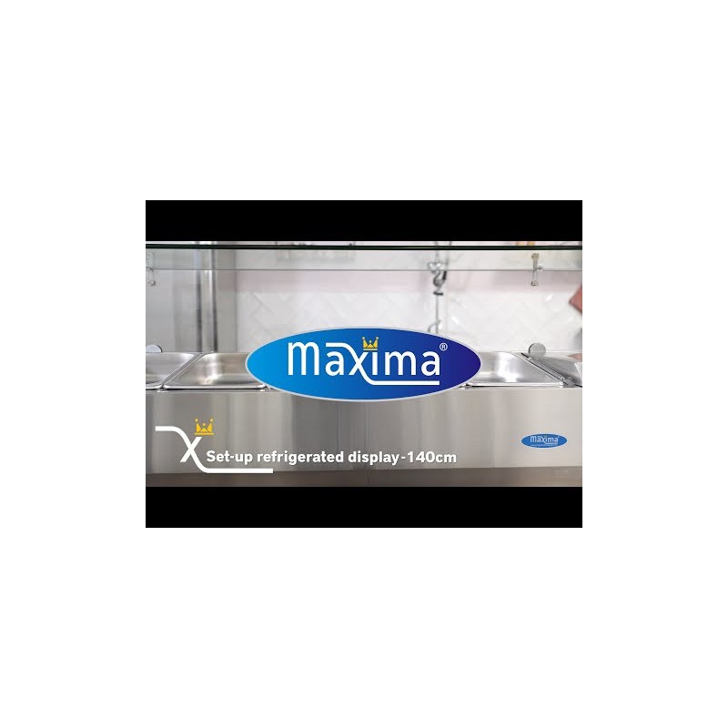 Maxima - Saladette de comptoir - 120cm -  4 bacs GN 1/3