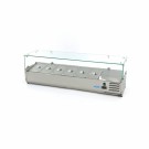 Maxima - Saladette sur plan de travail - 140cm -  6 bacs GN 1/3