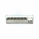 Maxima - Saladette sur plan de travail - 140cm -  6 bacs GN 1/3