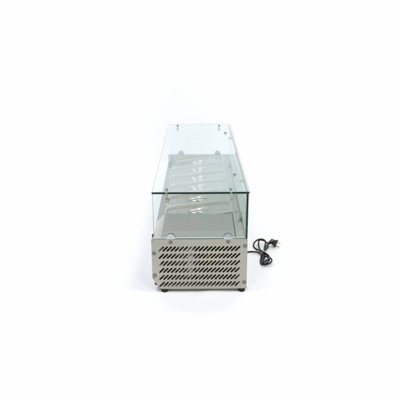 Maxima - Saladette sur plan de travail - 140cm -  6 bacs GN 1/3