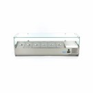 Maxima - Saladette sur plan de travail - 140cm -  6 bacs GN 1/3