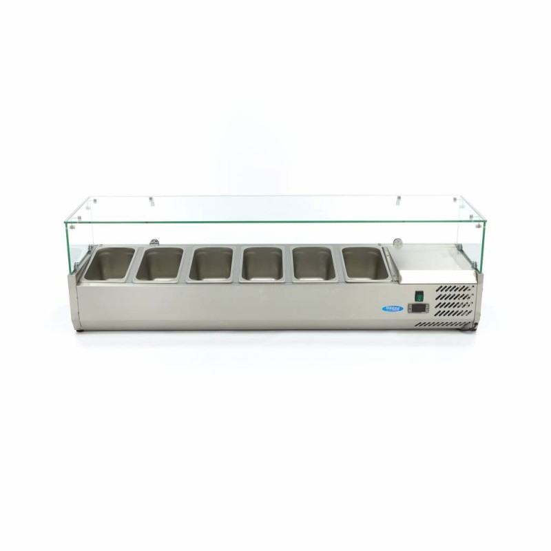 Maxima - Saladette de comptoir - 150cm - 6 bacs GN 1/3