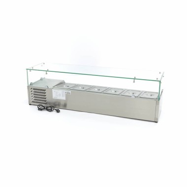 Maxima - Saladette de comptoir - 150cm - 6 bacs GN 1/3