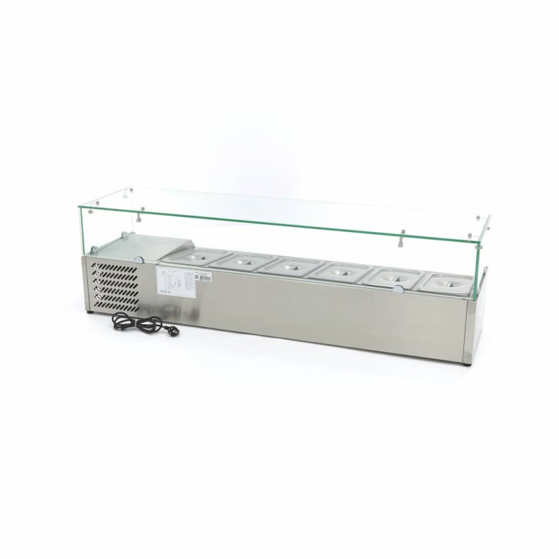 Maxima - Saladette de comptoir - 150cm - 6 bacs GN 1/3