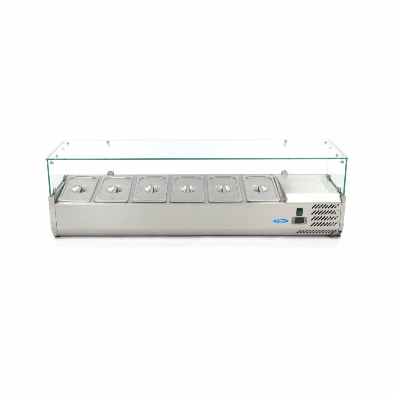 Maxima - Saladette de comptoir - 150cm - 6 bacs GN 1/3