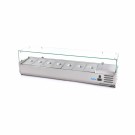 Maxima -Saladette sur plan de travail - 160 cm - 7 bacs GN 1/3