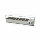 Maxima -Saladette sur plan de travail - 160 cm - 7 bacs GN 1/3