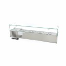 Maxima -Saladette sur plan de travail - 160 cm - 7 bacs GN 1/3