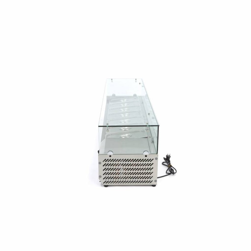 Maxima -Saladette sur plan de travail - 160 cm - 7 bacs GN 1/3