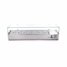 Maxima -Saladette sur plan de travail - 160 cm - 7 bacs GN 1/3