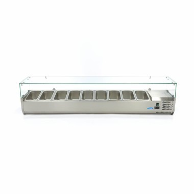 Maxima - Réfrigérateur de préparation  - 200 cm -  9 bacs GN 1/3