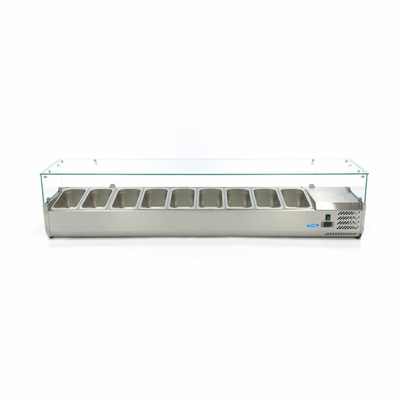 Maxima - Réfrigérateur de préparation  - 200 cm -  9 bacs GN 1/3