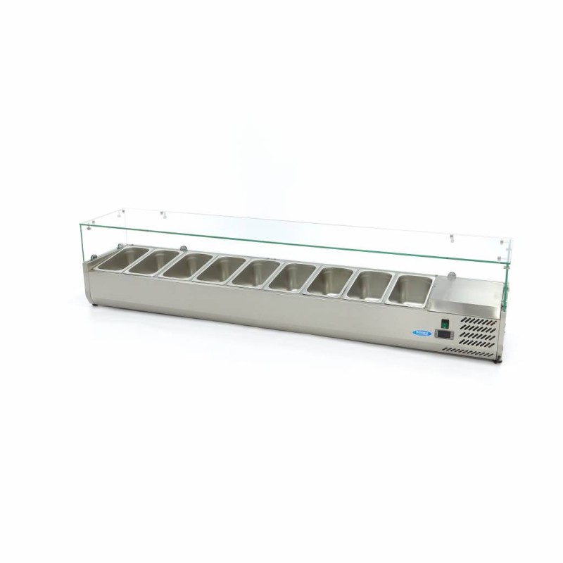 Maxima - Réfrigérateur de préparation  - 200 cm -  9 bacs GN 1/3