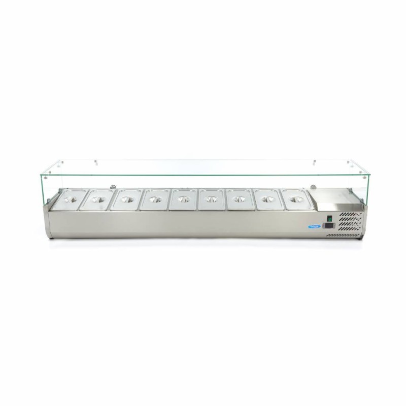 Maxima - Réfrigérateur de préparation  - 200 cm -  9 bacs GN 1/3