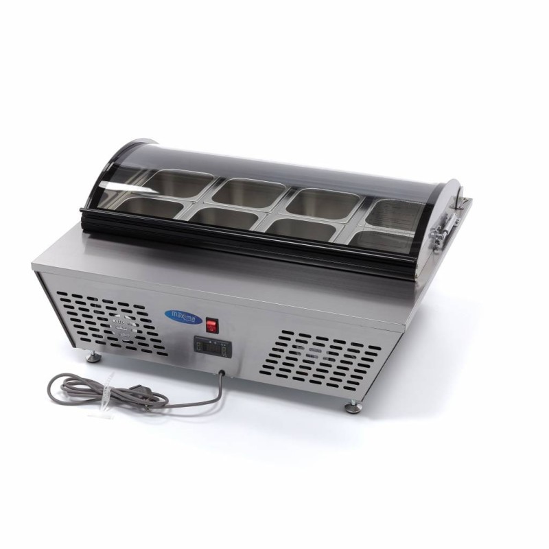 Maxima - Saladette - 67L - comprenant 8 bacs GN 1/6 - Sur table