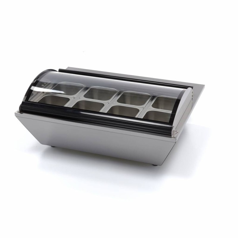 Maxima - Saladette - 67L - comprenant 8 bacs GN 1/6 - Sur table