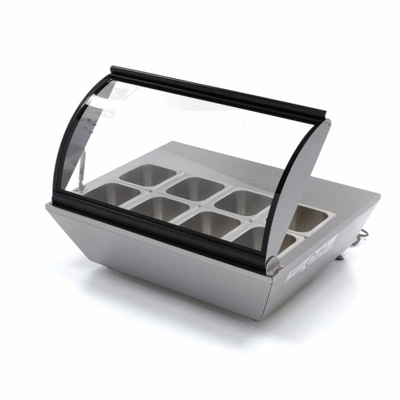 Maxima - Saladette - 67L - comprenant 8 bacs GN 1/6 - Sur table