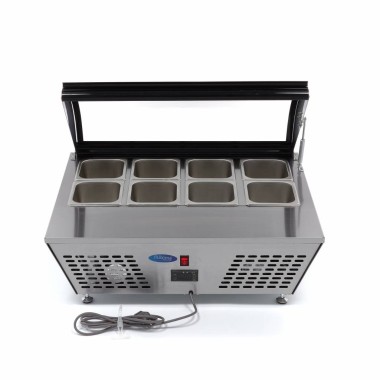 Maxima - Saladette - 67L - comprenant 8 bacs GN 1/6 - Sur table
