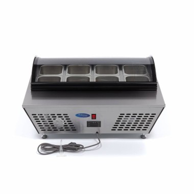Maxima - Saladette - 67L - comprenant 8 bacs GN 1/6 - Sur table
