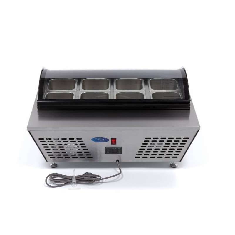 Maxima - Saladette - 67L - comprenant 8 bacs GN 1/6 - Sur table