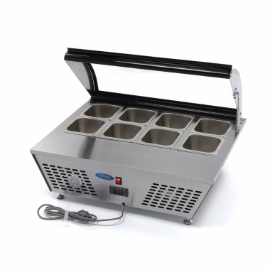 Maxima - Saladette - 67L - comprenant 8 bacs GN 1/6 - Sur table