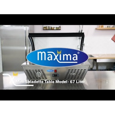 Maxima - Saladette - 67L - comprenant 8 bacs GN 1/6 - Sur table