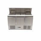 Maxima - Saladette - 400L - 137cm - 3 portes - avec planche à découper