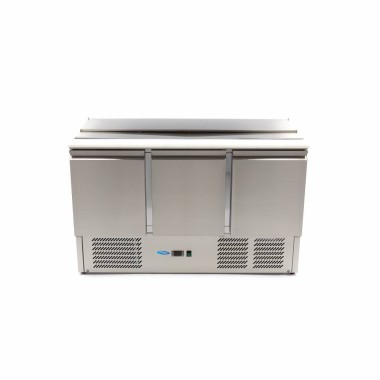 Maxima - Saladette - 400L - 137cm - 3 portes - avec planche à découper