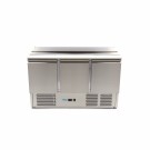 Maxima - Saladette - 400L - 137cm - 3 portes - avec planche à découper