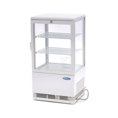 Maxima - Réfrigérateur vitrine - 58L - 43cm - Blanc