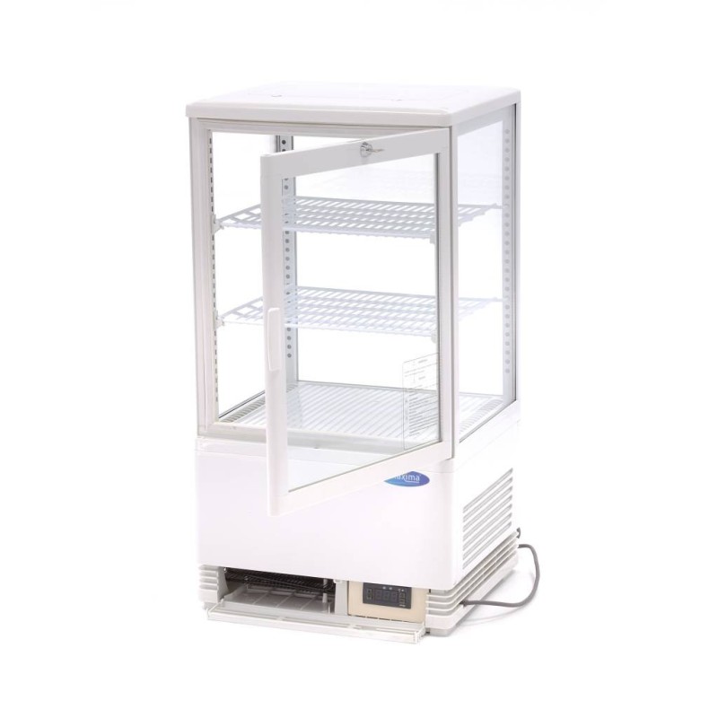 Maxima - Réfrigérateur vitrine - 58L - 43cm - Blanc