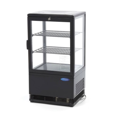 Maxima - Réfrigérateur vitré - 58L - 43cm - Noir