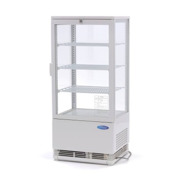 Maxima - Réfrigérateur vitré - 78L - 43cm - Blanc