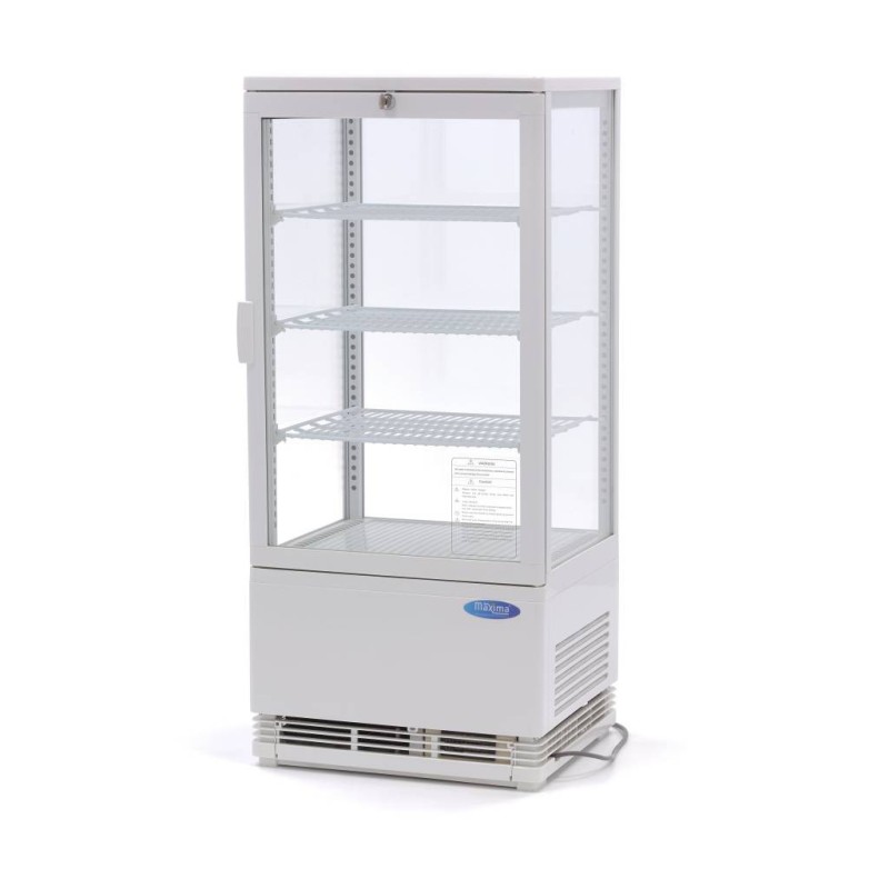 Maxima - Réfrigérateur vitré - 78L - 43cm - Blanc