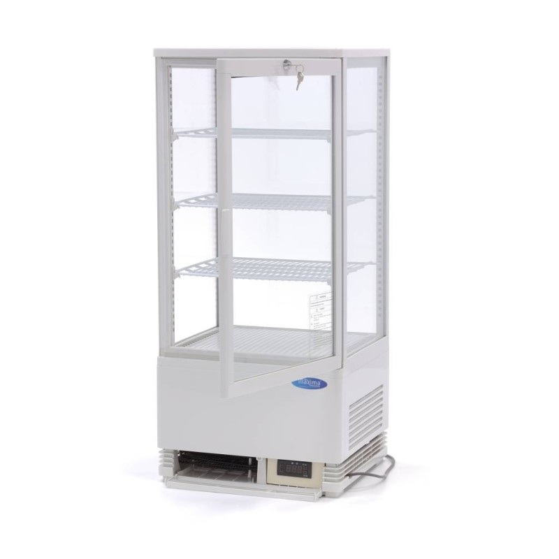 Maxima - Réfrigérateur vitré - 78L - 43cm - Blanc