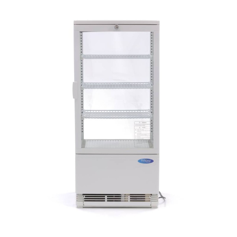 Maxima - Réfrigérateur vitré - 78L - 43cm - Blanc