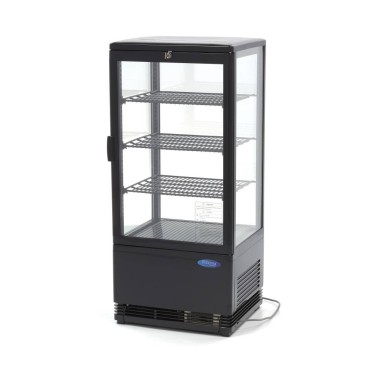 Maxima - Réfrigérateur vitrine - 78L - 43cm - Noir