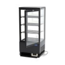Maxima - Réfrigérateur vitrine - 78L - 43cm - Noir