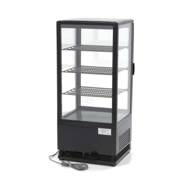 Maxima - Réfrigérateur vitrine - 78L - 43cm - Noir