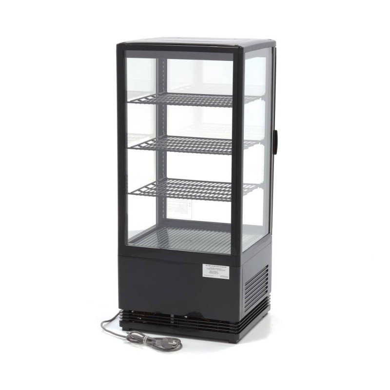 Maxima - Réfrigérateur vitrine - 78L - 43cm - Noir