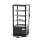 Maxima - Réfrigérateur vitrine - 78L - 43cm - Noir