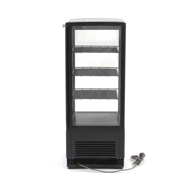 Maxima - Réfrigérateur vitrine - 78L - 43cm - Noir