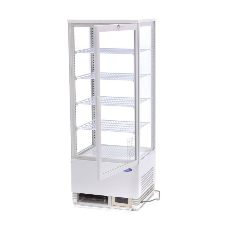 Maxima - Réfrigérateur Vitrine - 98L - 43cm - Blanc