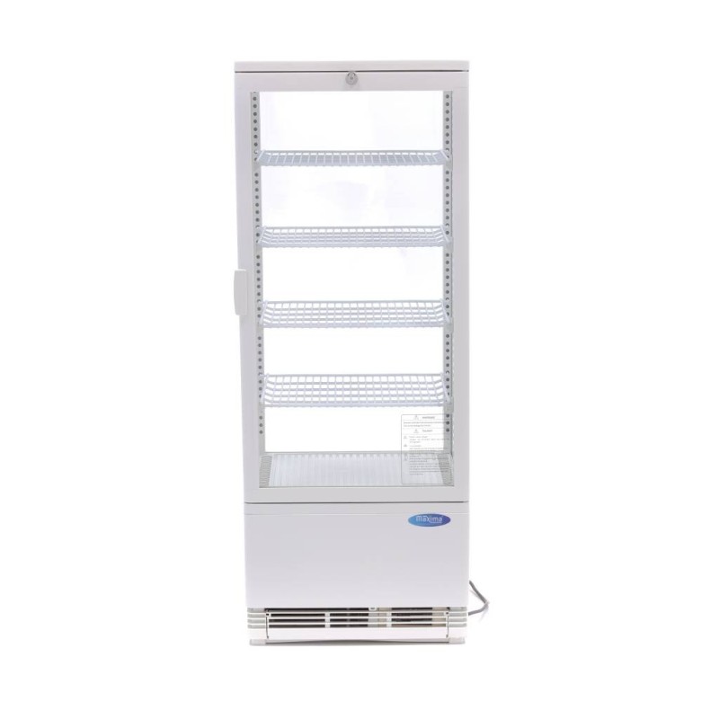 Maxima - Réfrigérateur Vitrine - 98L - 43cm - Blanc