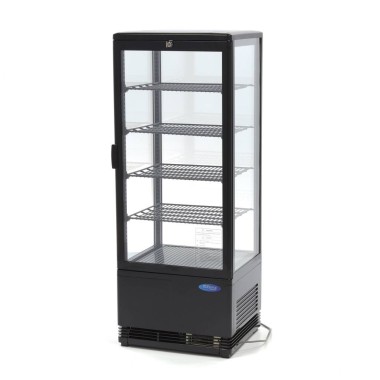Maxima - Réfrigérateur vitré - 98L - 43cm - Noir