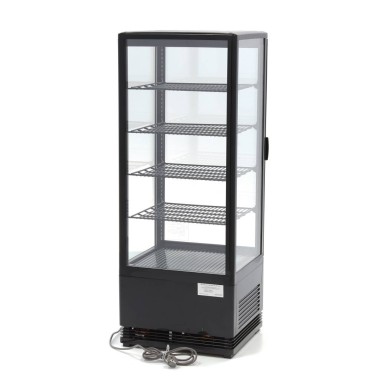 Maxima - Réfrigérateur vitré - 98L - 43cm - Noir
