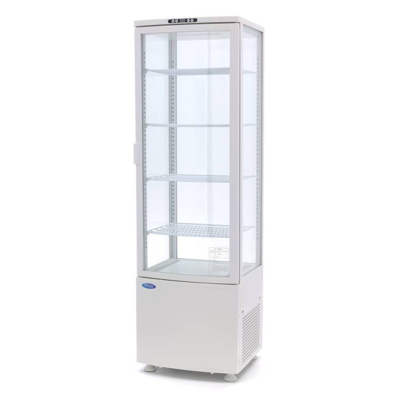 Maxima - Réfrigérateur vitré - 235L - 52cm - Blanc