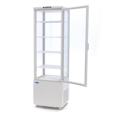 Maxima - Réfrigérateur vitré - 235L - 52cm - Blanc