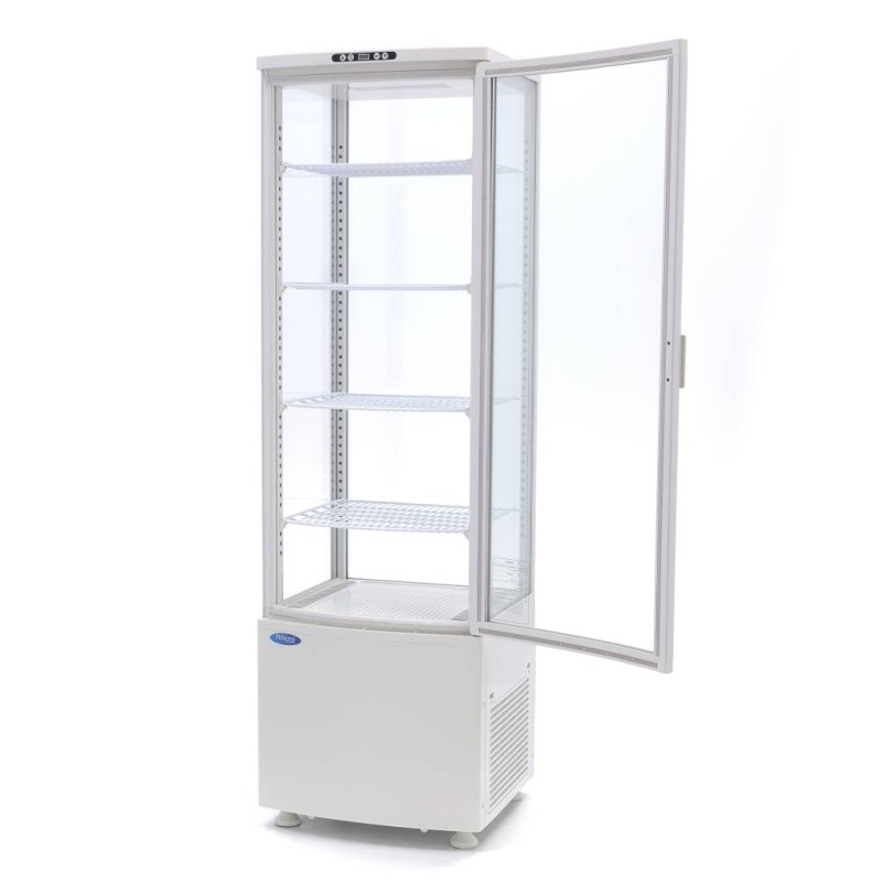 Maxima - Réfrigérateur vitré - 235L - 52cm - Blanc