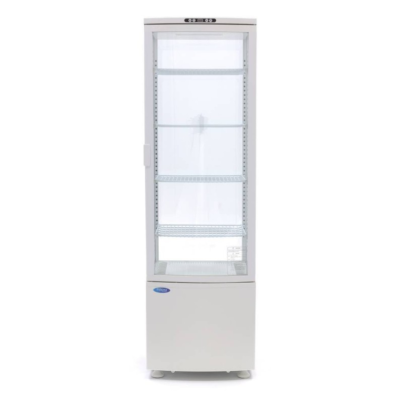 Maxima - Réfrigérateur vitré - 235L - 52cm - Blanc